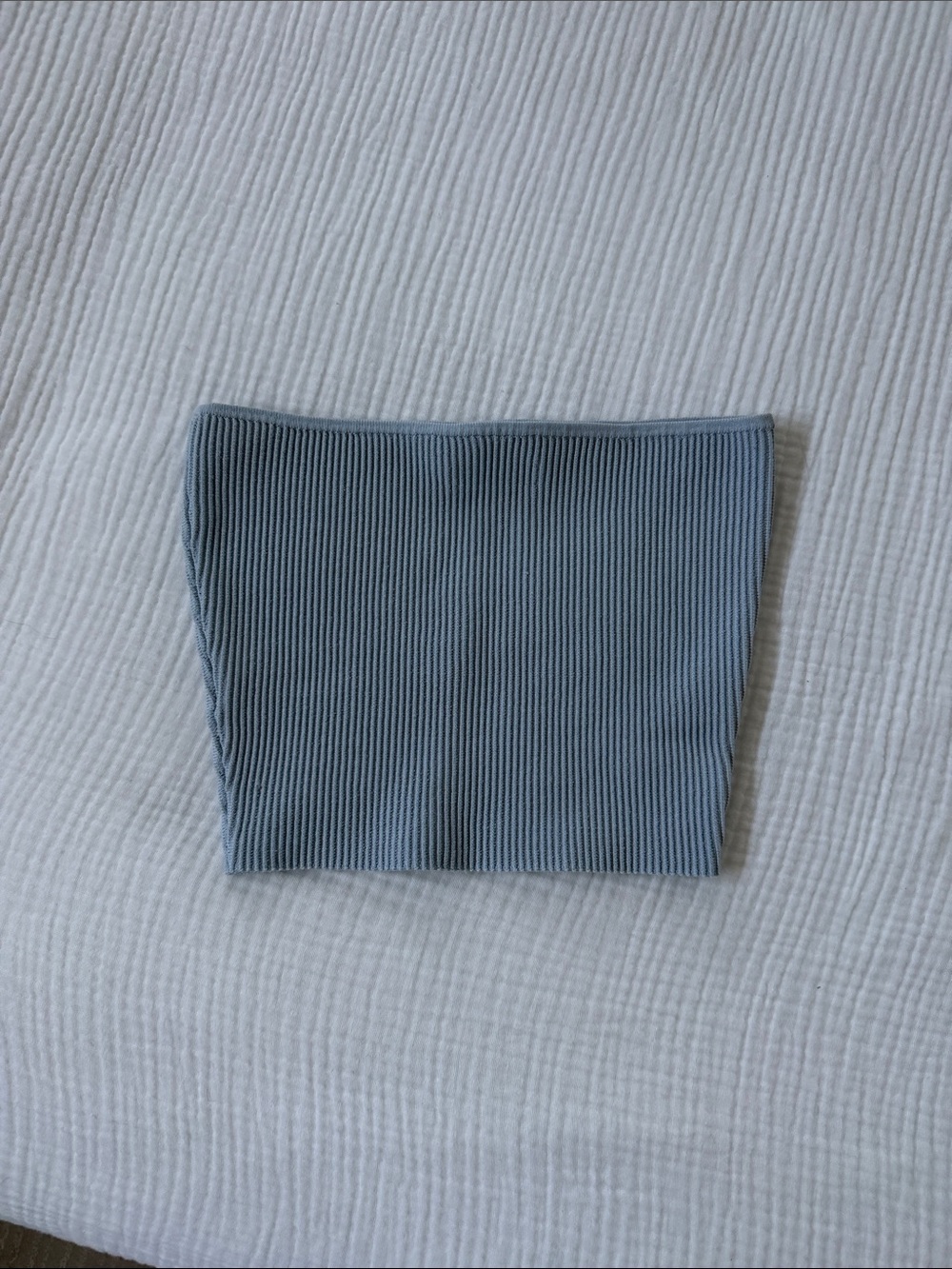 Babaton Sculpt Knit Tube Top - Light Blue
